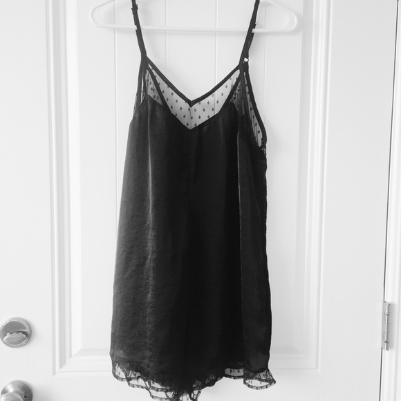 Urban Outfitters Other - 🌼 Black silky romper 🌼